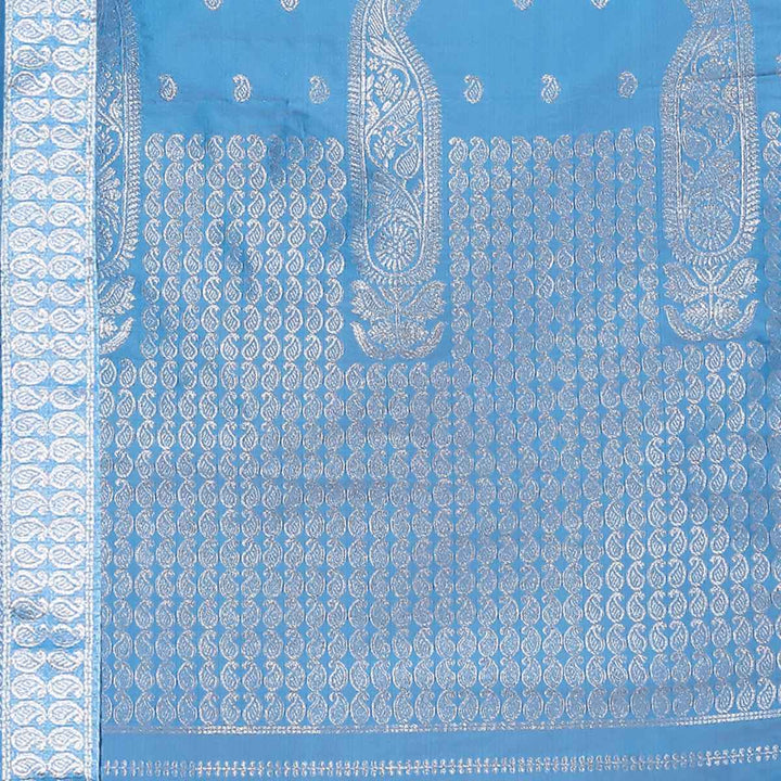 Silver Guna Poly Set Mekhela Sador