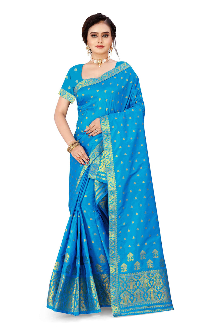 Gold Guna Poly Set Mekhela Sador