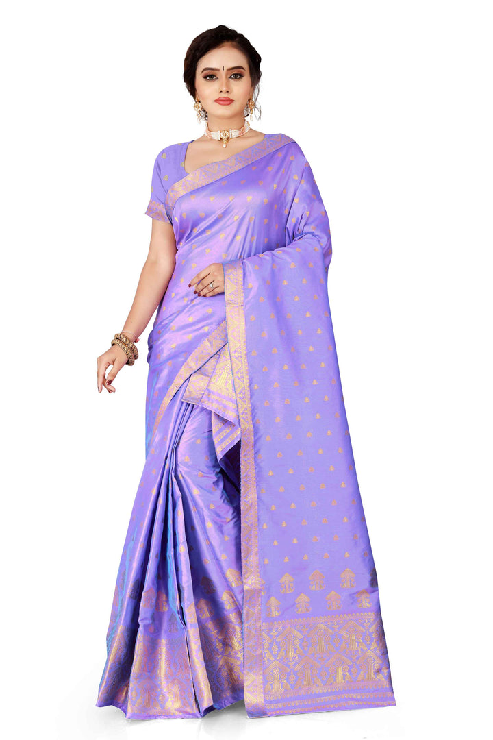 Gold Guna Poly Set Mekhela Sador