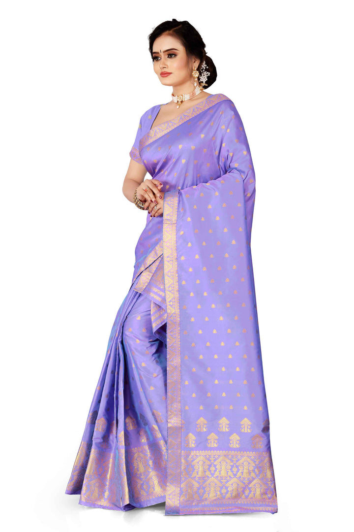 Gold Guna Poly Set Mekhela Sador