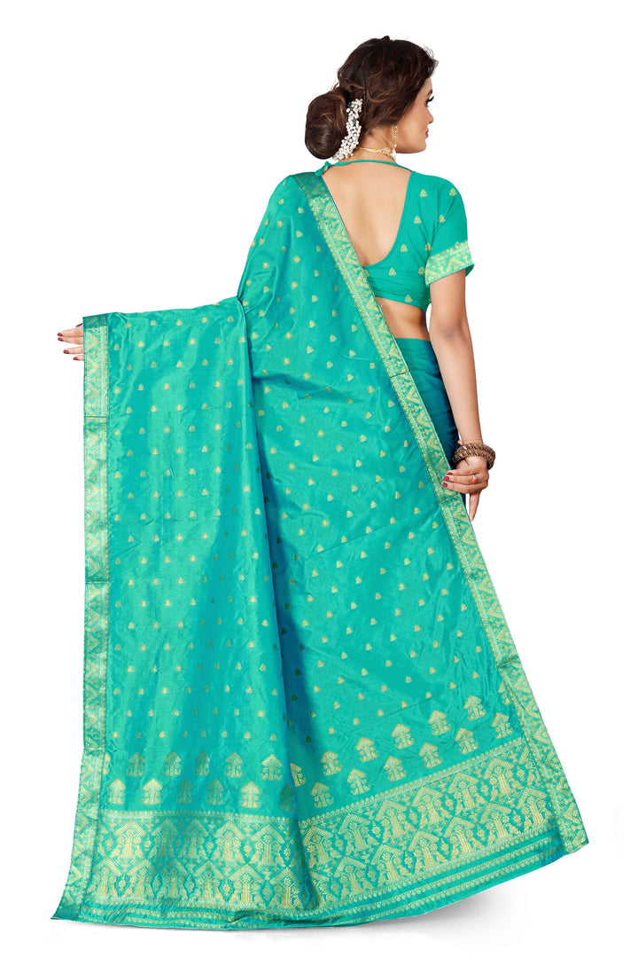 Gold Guna Poly Set Mekhela Sador