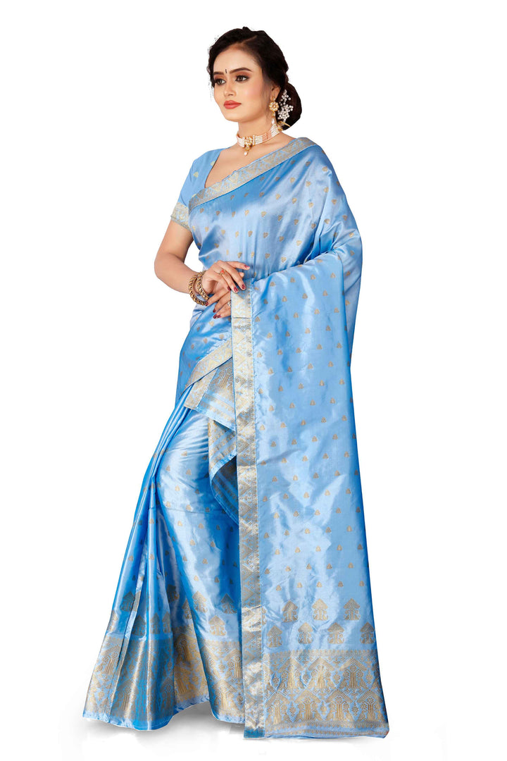 Gold Guna Poly Set Mekhela Sador