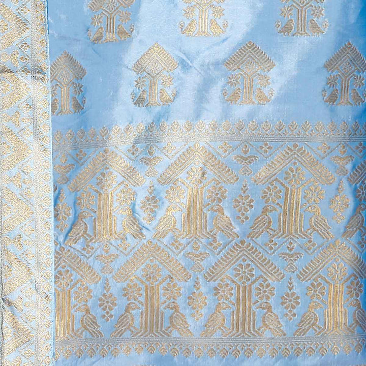 Gold Guna Poly Set Mekhela Sador