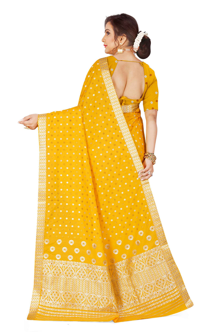 Gold-Silver Jari Mix Set Mekhela Sador