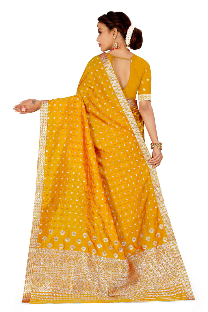 Gold-Silver Jari Mix Set Mekhela Sador