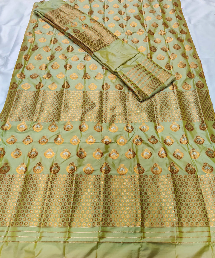 তামা (Copper) গুনা মিক্স ছেট মেখলা চাদৰ 