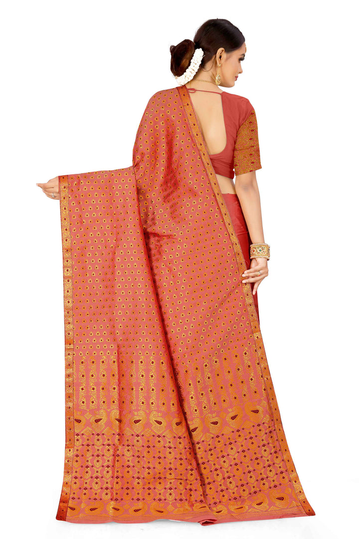 সোণ (Gold) গুনা মিক্স ছেট মেখলা চাদৰ 