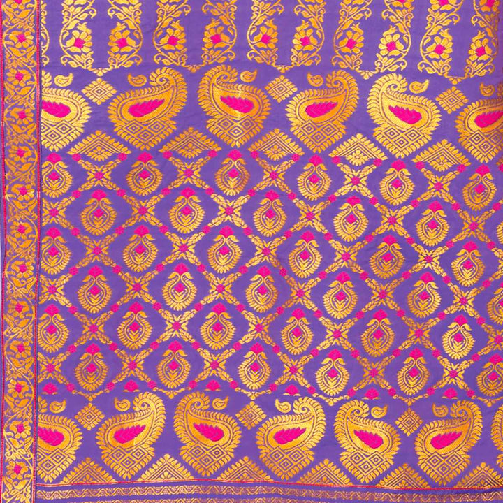 সোণ (Gold) গুনা মিক্স ছেট মেখলা চাদৰ 