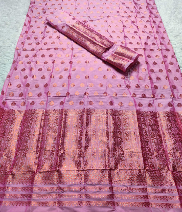 Copper Jari Mix Set Mekhela Sador