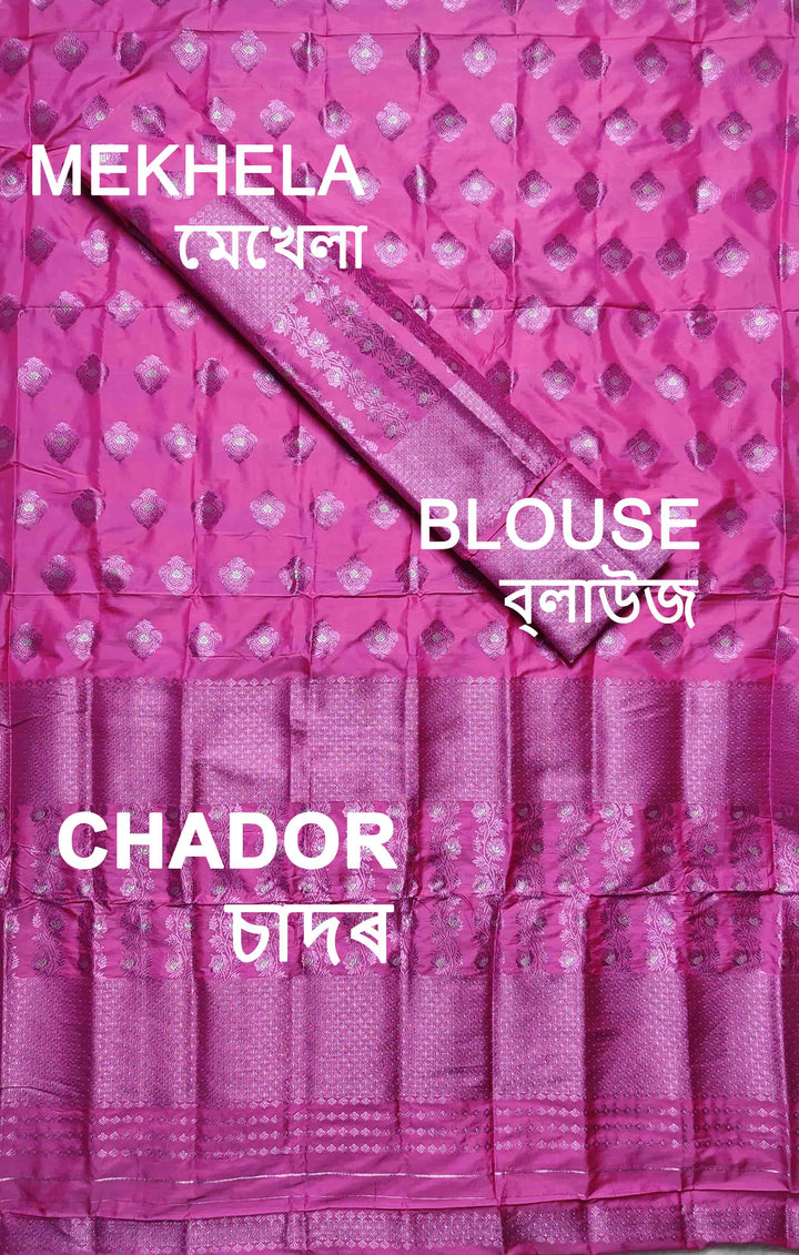 Colouring Jari Mix Set Mekhela Sador