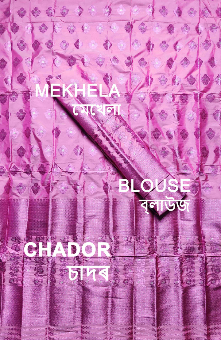 Colouring Jari Mix Set Mekhela Sador