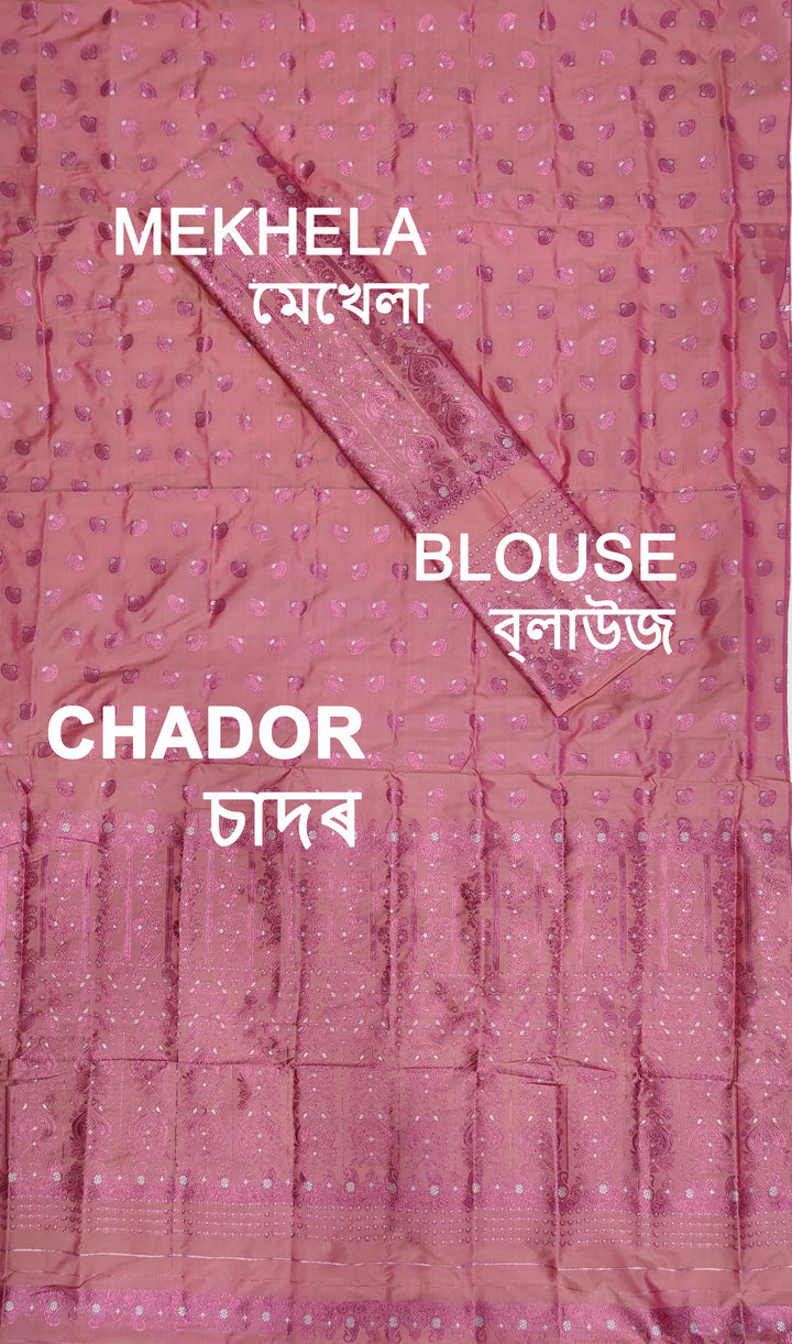 Colouring Jari Mix Set Mekhela Sador