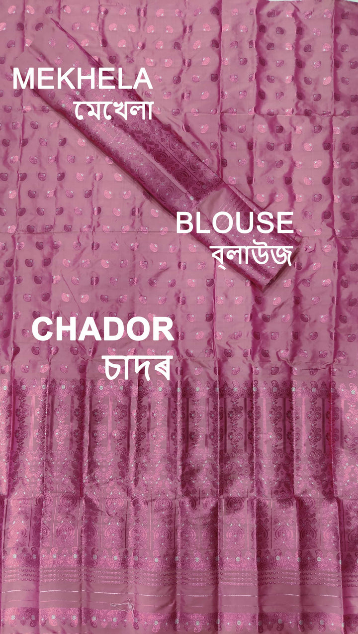 Colouring Jari Mix Set Mekhela Sador