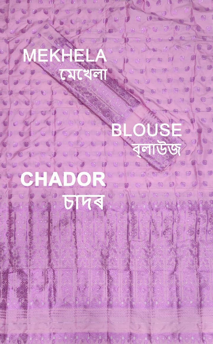 Colouring Jari Mix Set Mekhela Sador