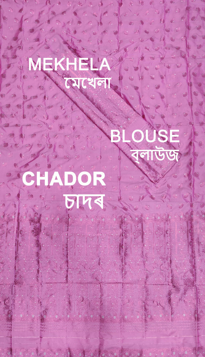 Colouring Jari Mix Set Mekhela Sador