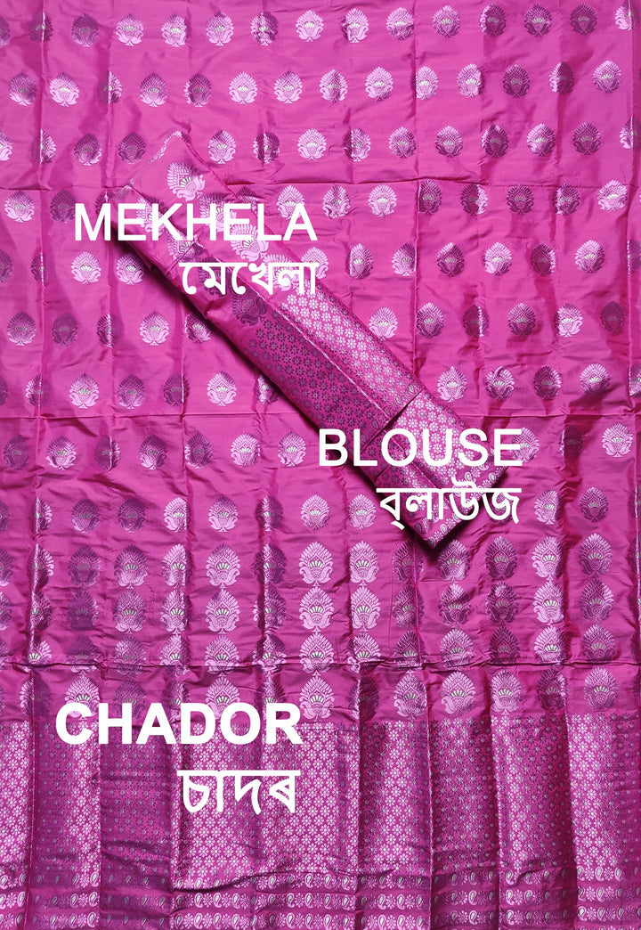 Colouring Jari Mix Set Mekhela Sador