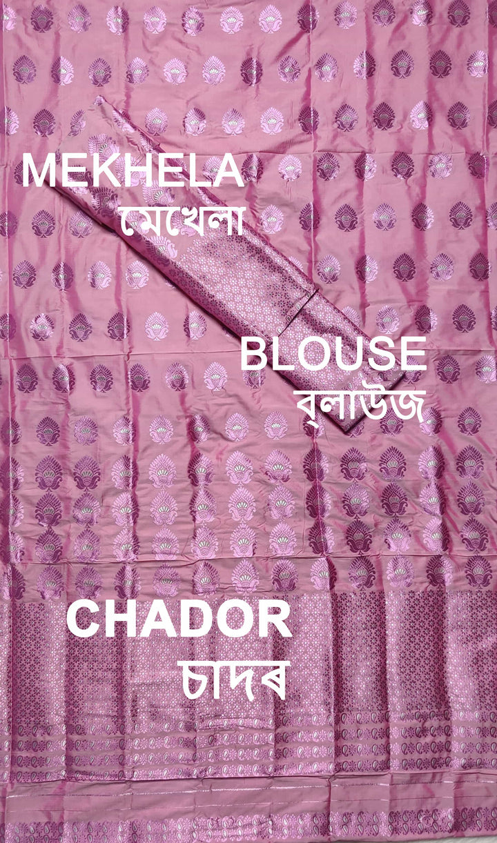 Colouring Jari Mix Set Mekhela Sador