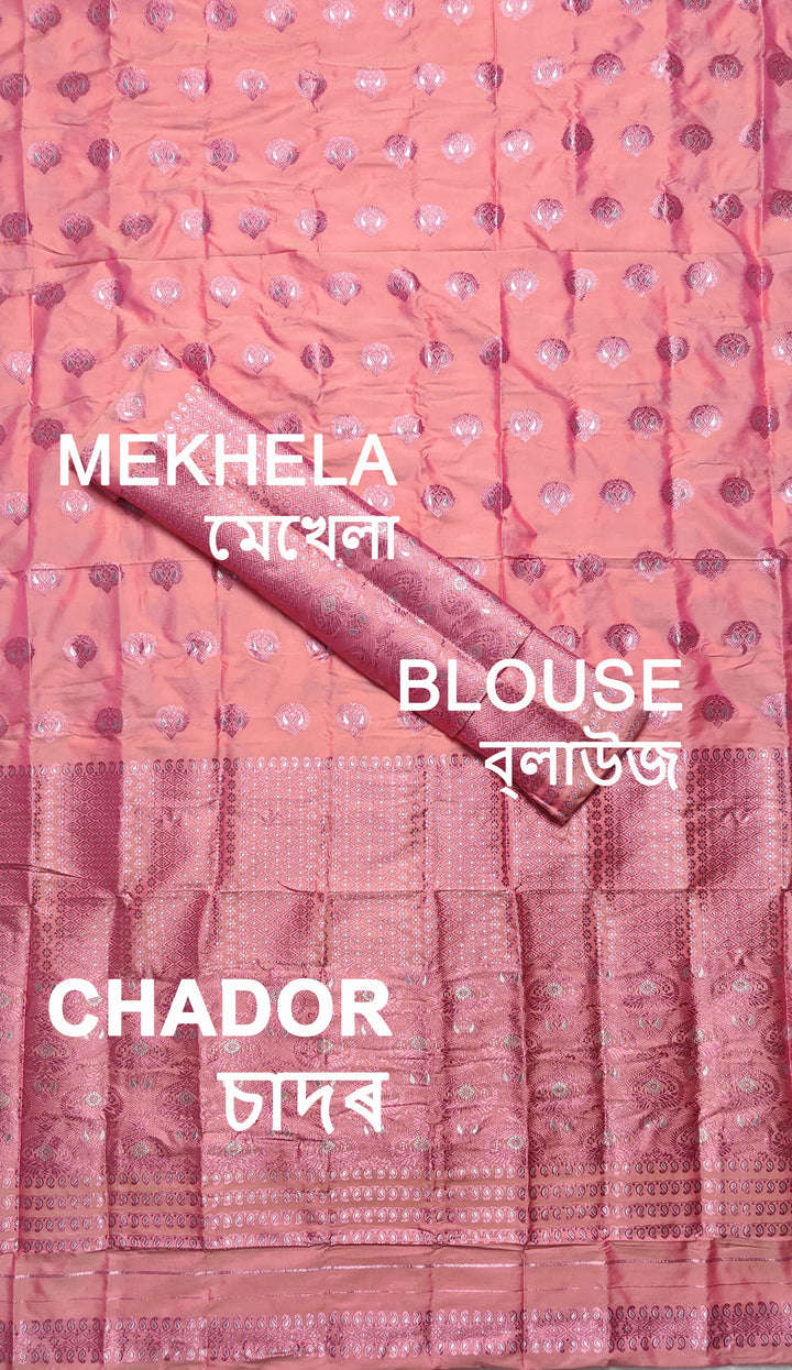 Colouring Jari Mix Set Mekhela Sador