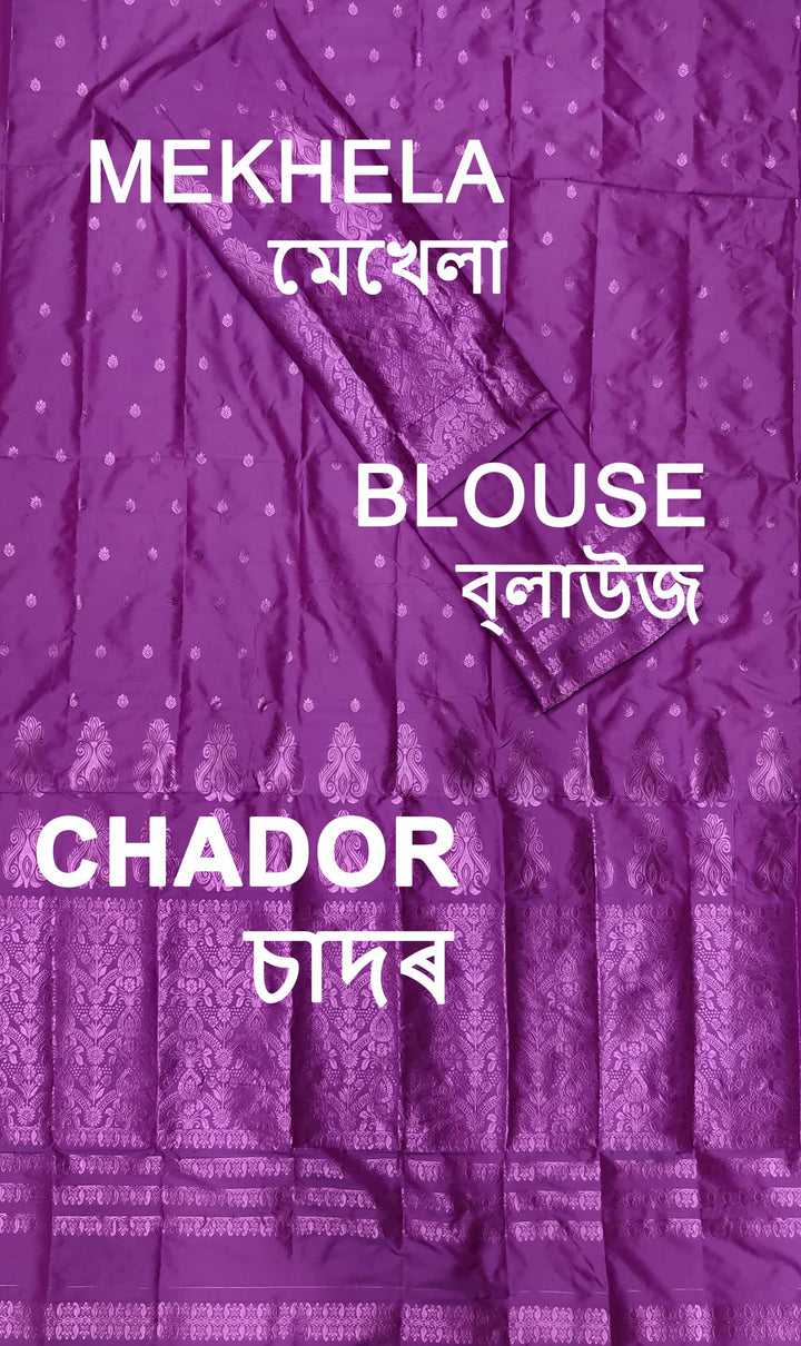 Colouring Jari Mix Set Mekhela Sador