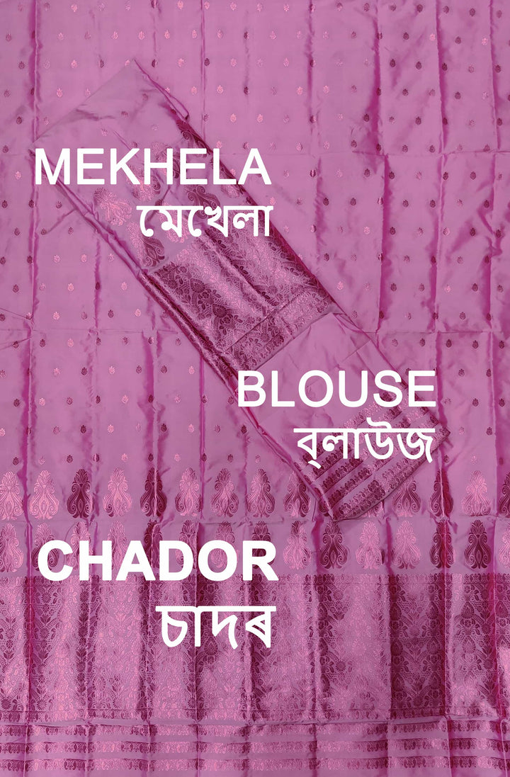 Colouring Jari Mix Set Mekhela Sador