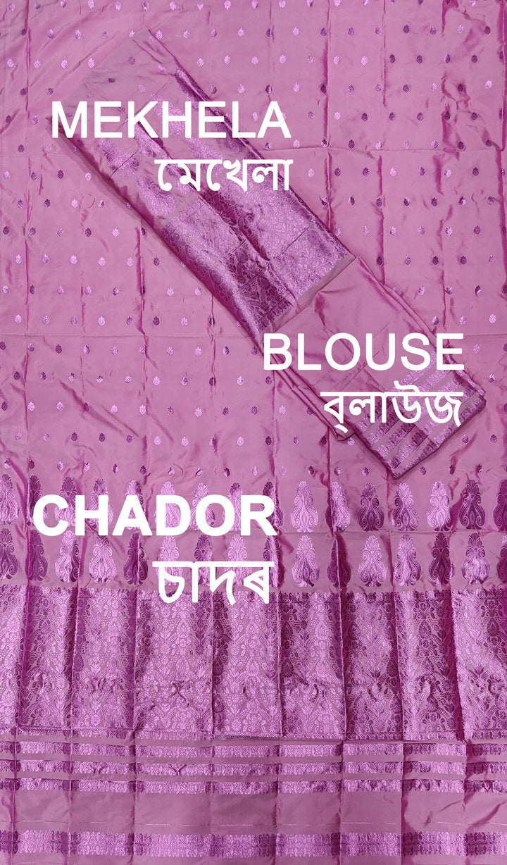 Colouring Jari Mix Set Mekhela Sador