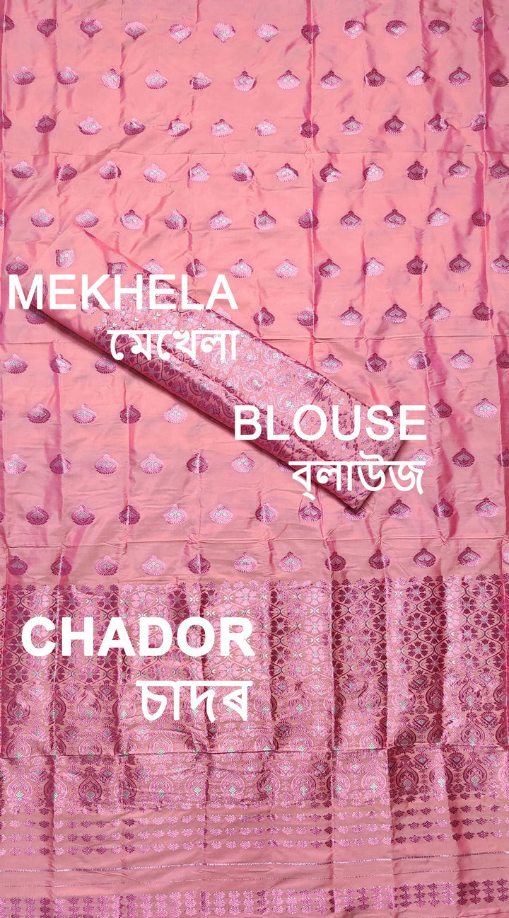 Colouring Jari Mix Set Mekhela Sador