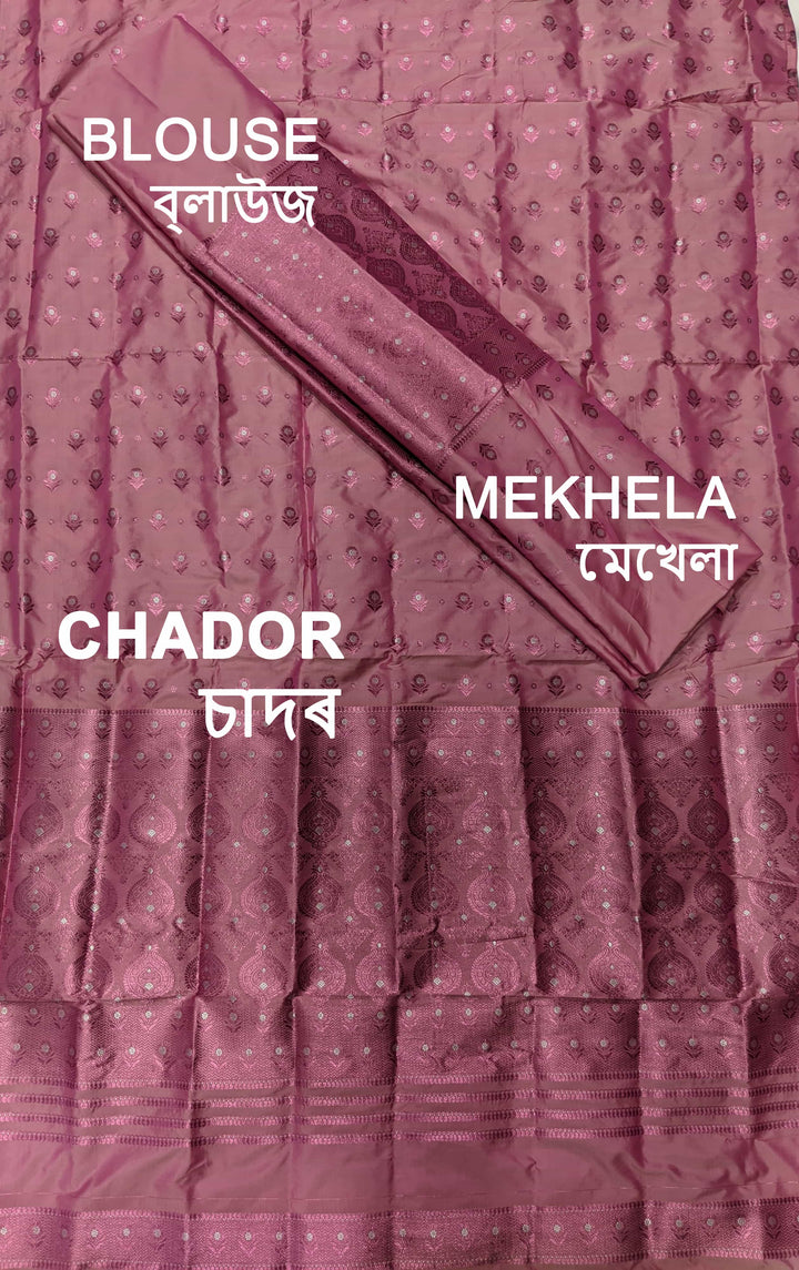 Colouring Jari Mix Set Mekhela Sador