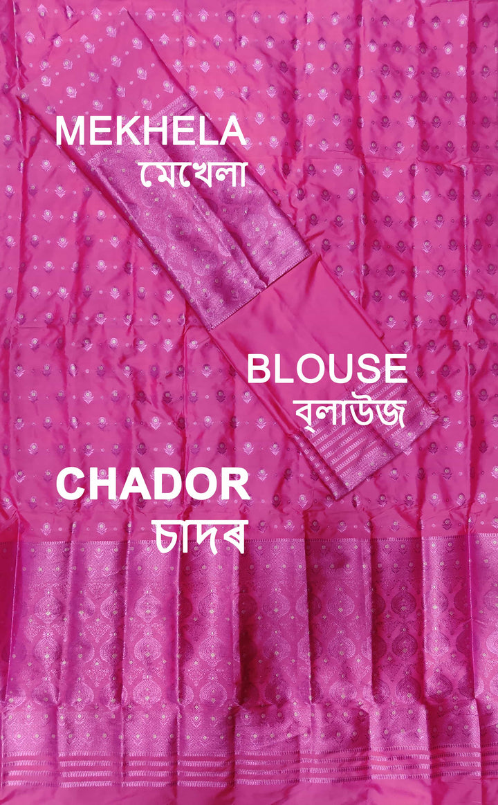 Colouring Jari Mix Set Mekhela Sador