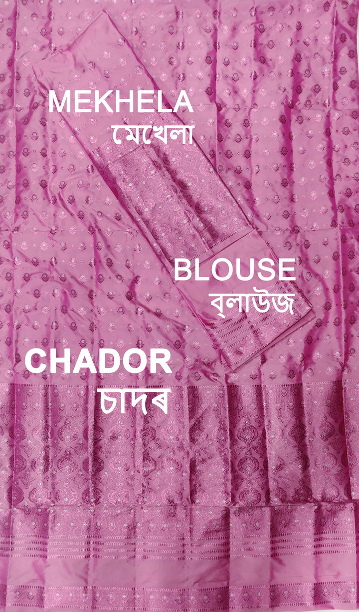 Colouring Jari Mix Set Mekhela Sador
