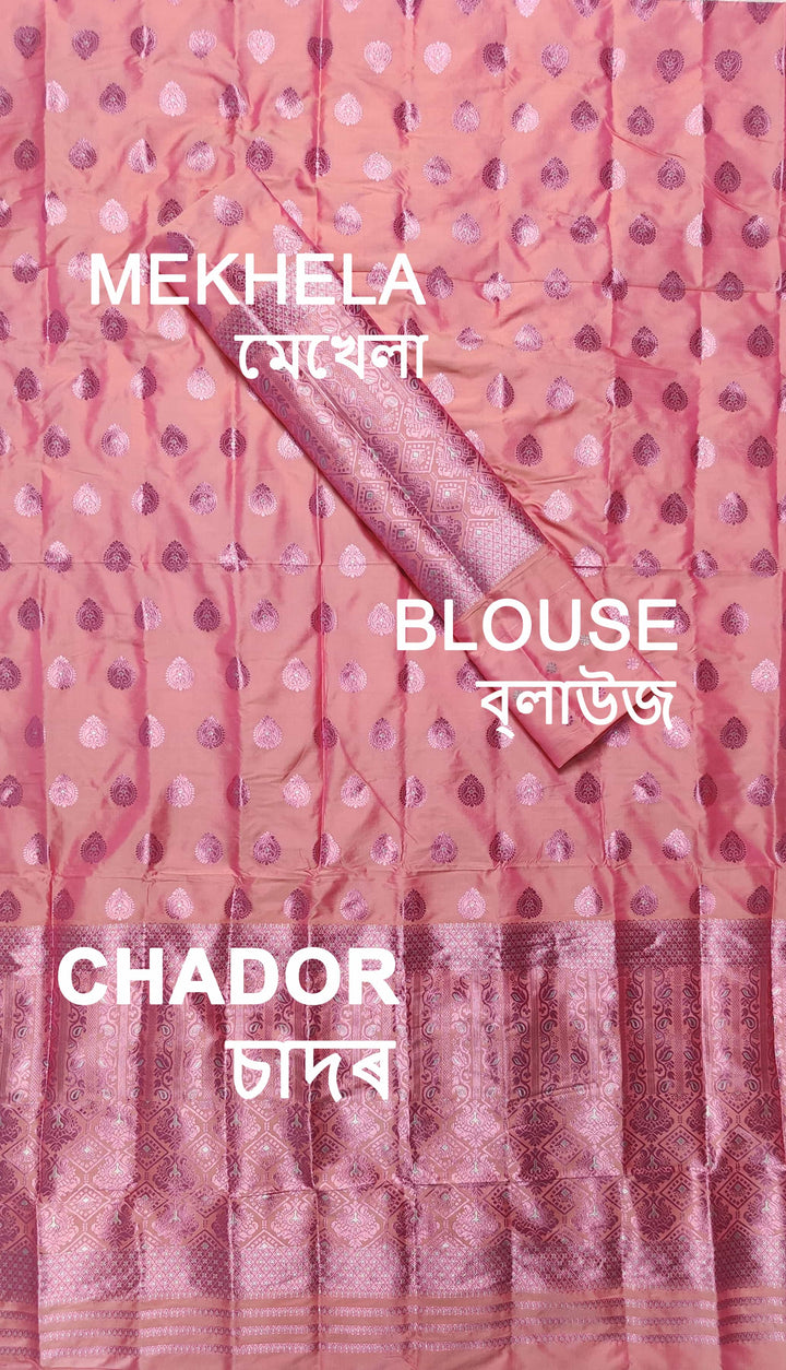 Colouring Jari Mix Set Mekhela Sador