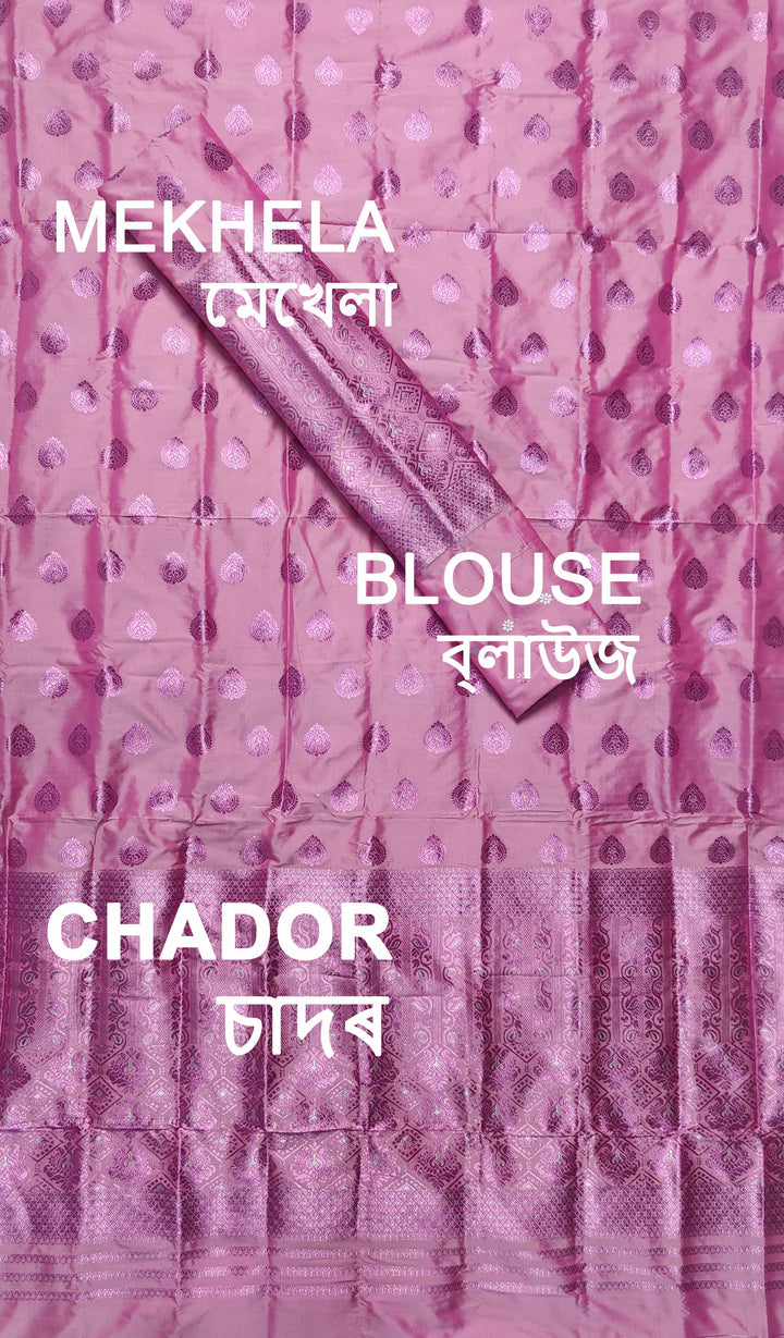 Colouring Jari Mix Set Mekhela Sador