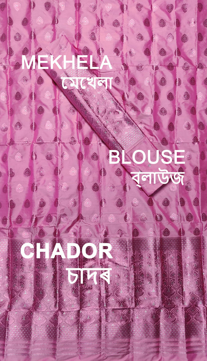 Colouring Jari Mix Set Mekhela Sador