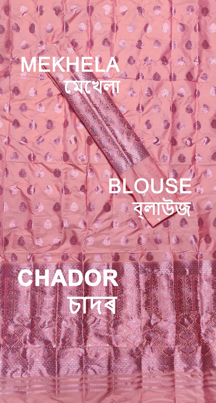 Colouring Jari Mix Set Mekhela Sador