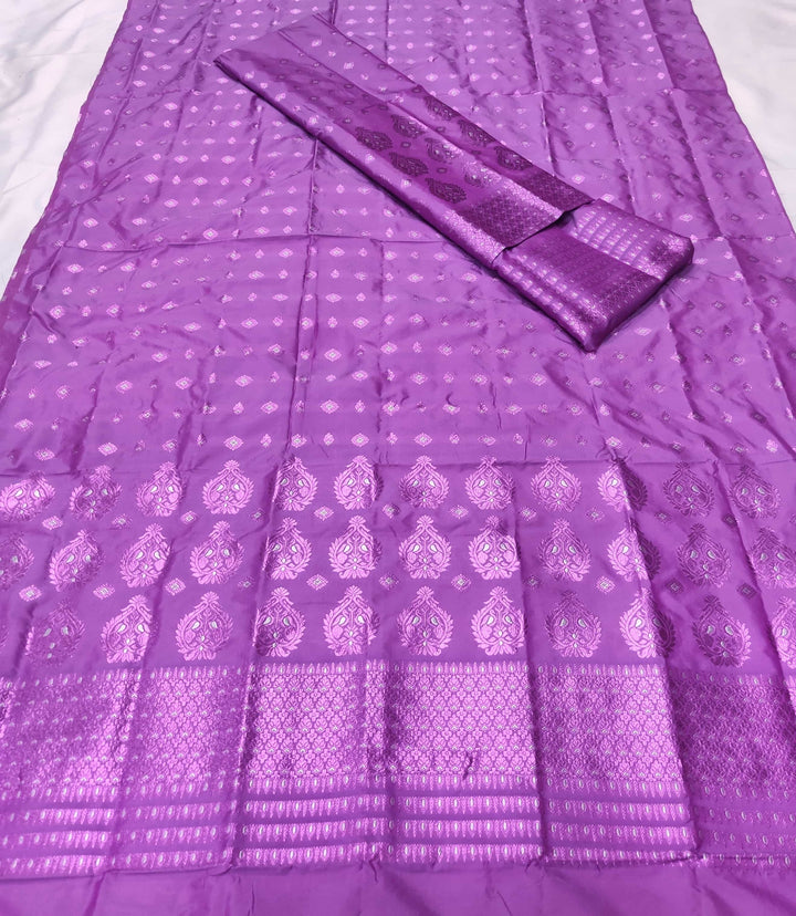 ৰং কৰা গুনা মিক্স ছেট মেখলা চাদৰ