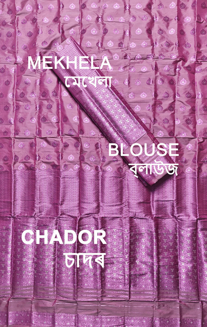 Colouring Jari Mix Set Mekhela Sador