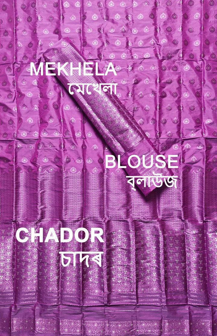 Colouring Jari Mix Set Mekhela Sador