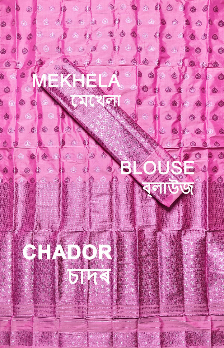 Colouring Jari Mix Set Mekhela Sador