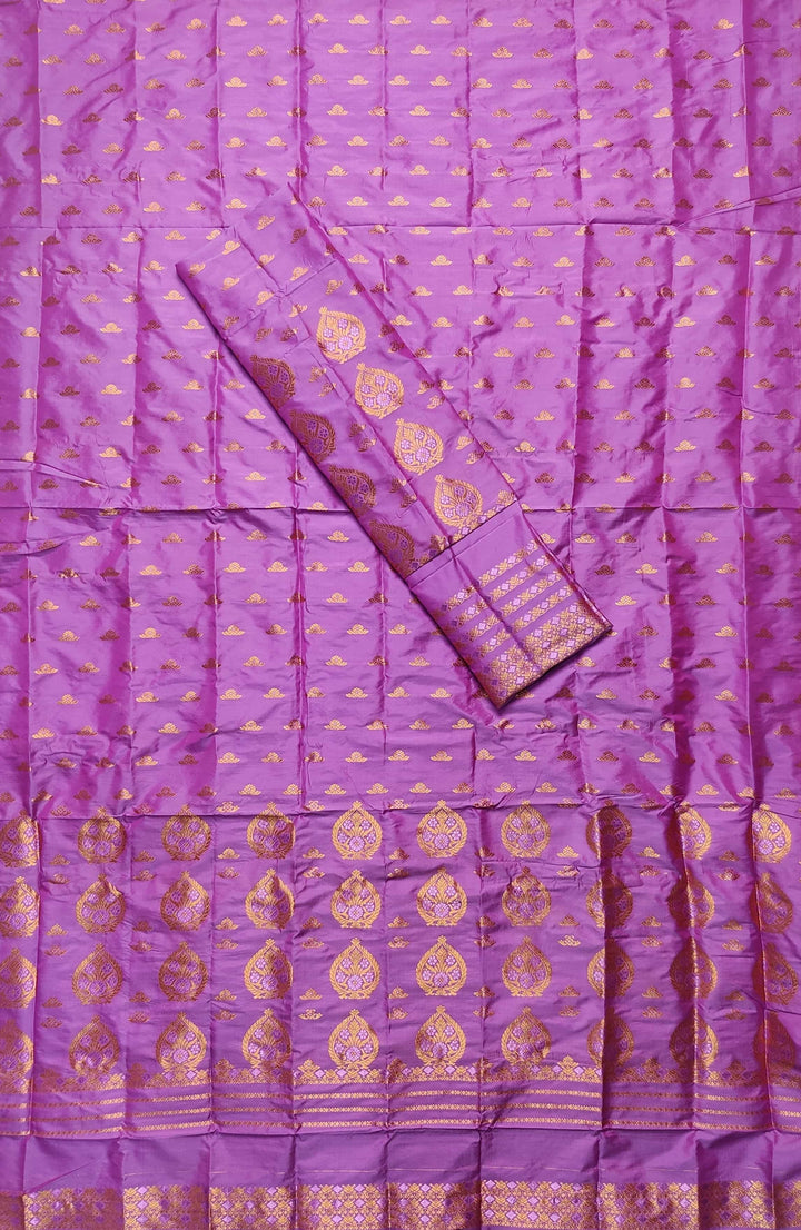 Copper Jari Mix Pat* Mekhela Sador