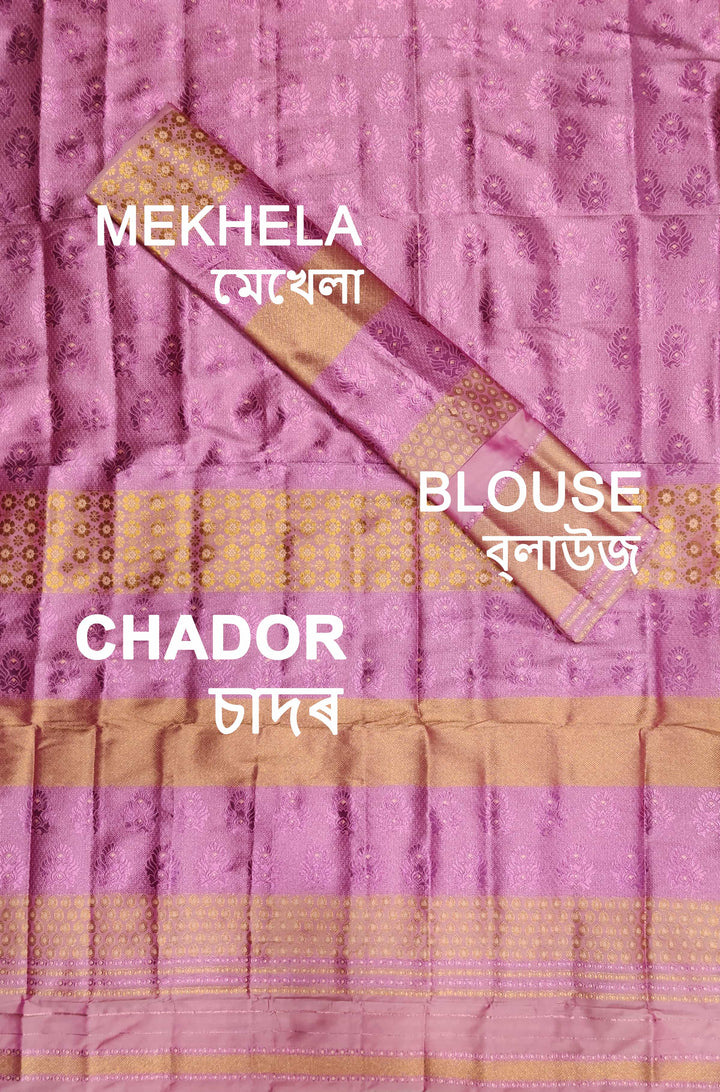 Colouring Jari Bedsheet Mix Set Mekhela Sador