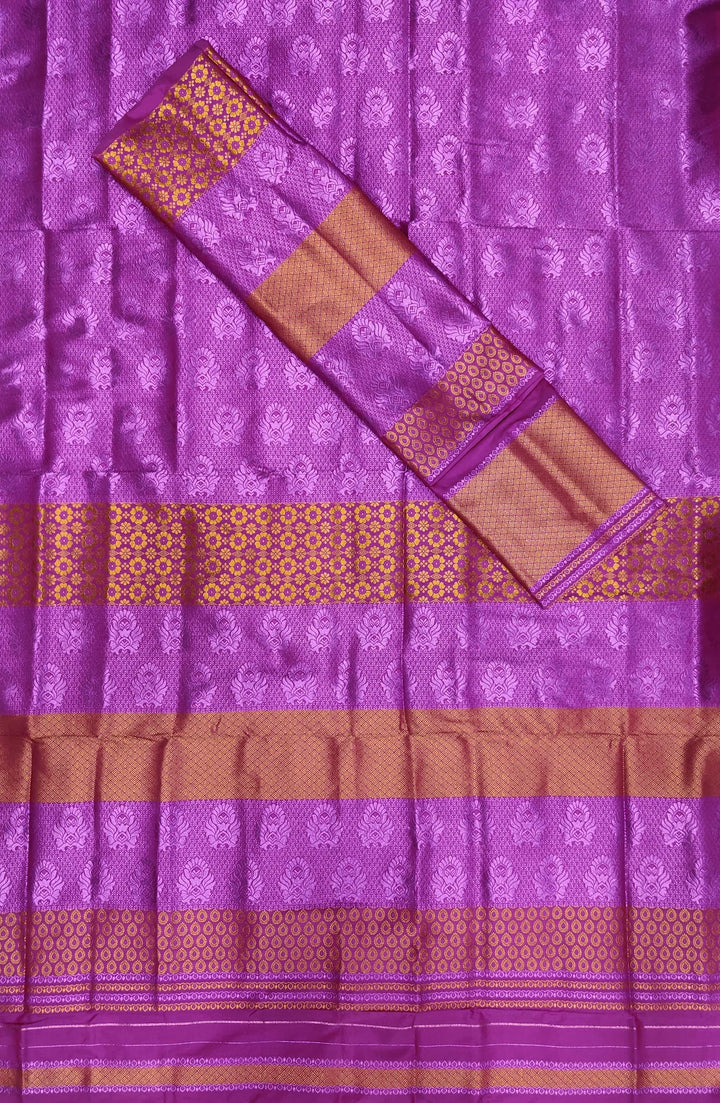 Colouring Jari Bedsheet Mix Set Mekhela Sador