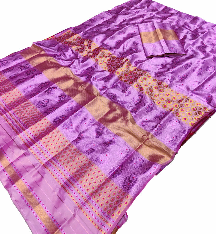Colouring Jari Bedsheet Mix Set Mekhela Sador