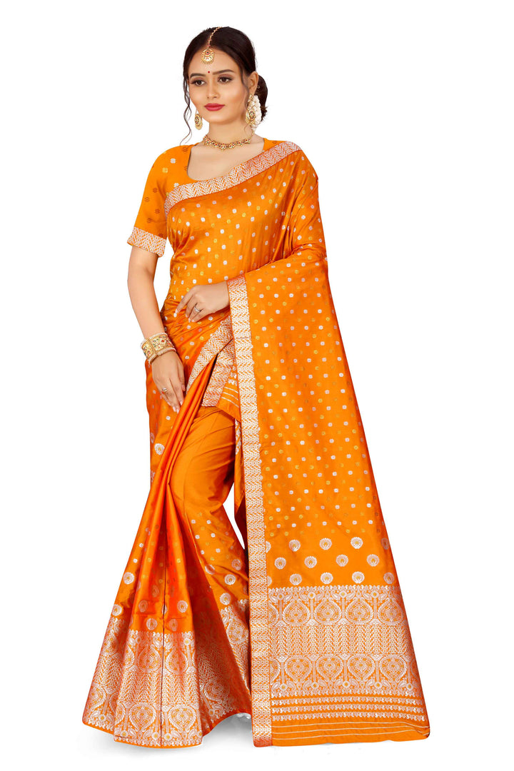 Gold-Silver Jari Mix Set Mekhela Sador