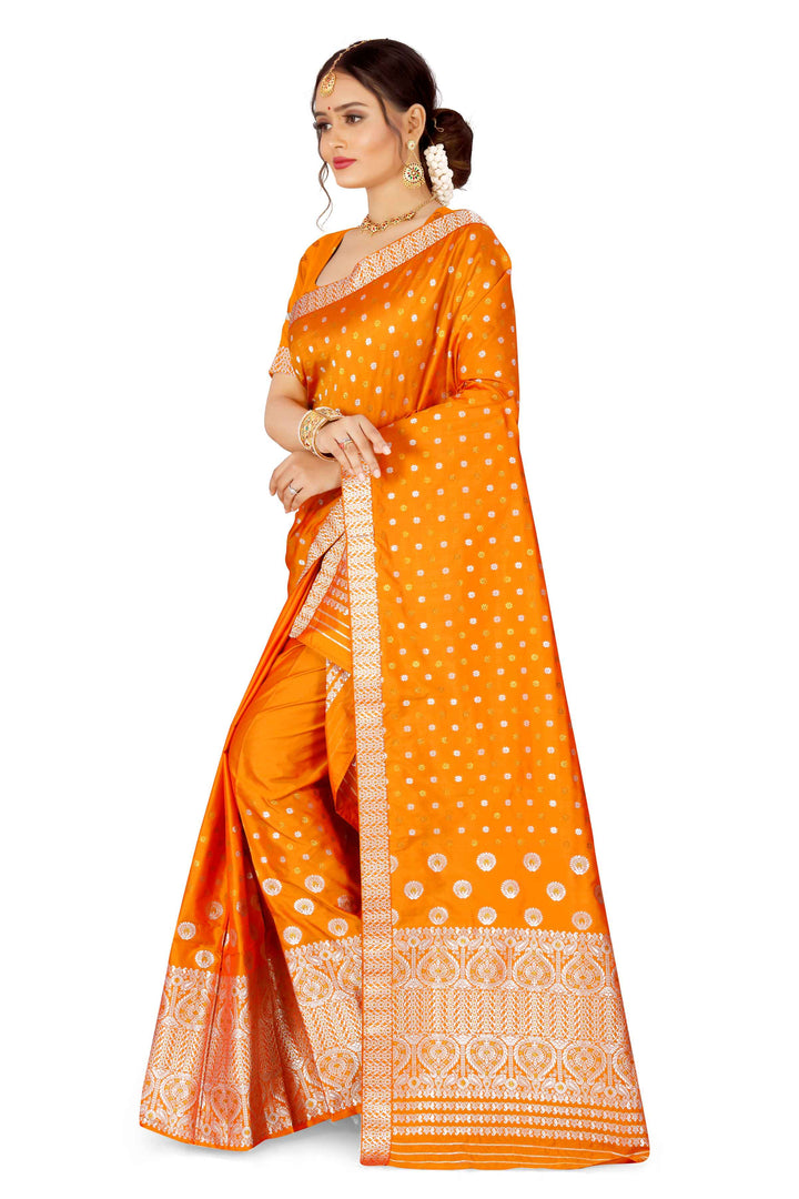 Gold-Silver Jari Mix Set Mekhela Sador