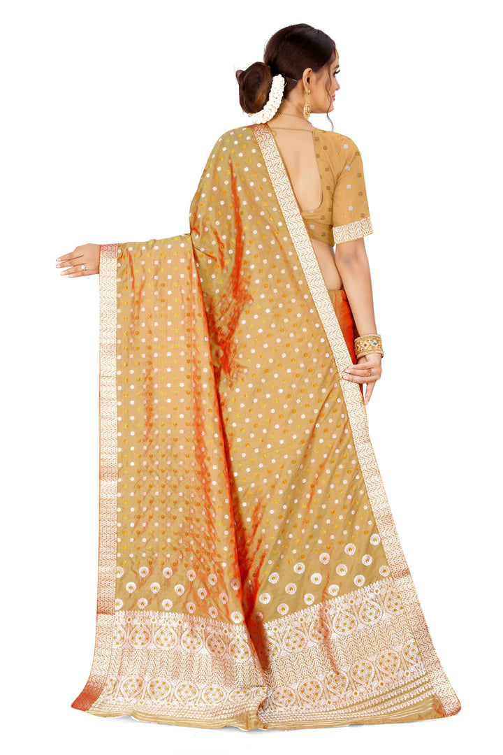 Gold-Silver Jari Mix Set Mekhela Sador