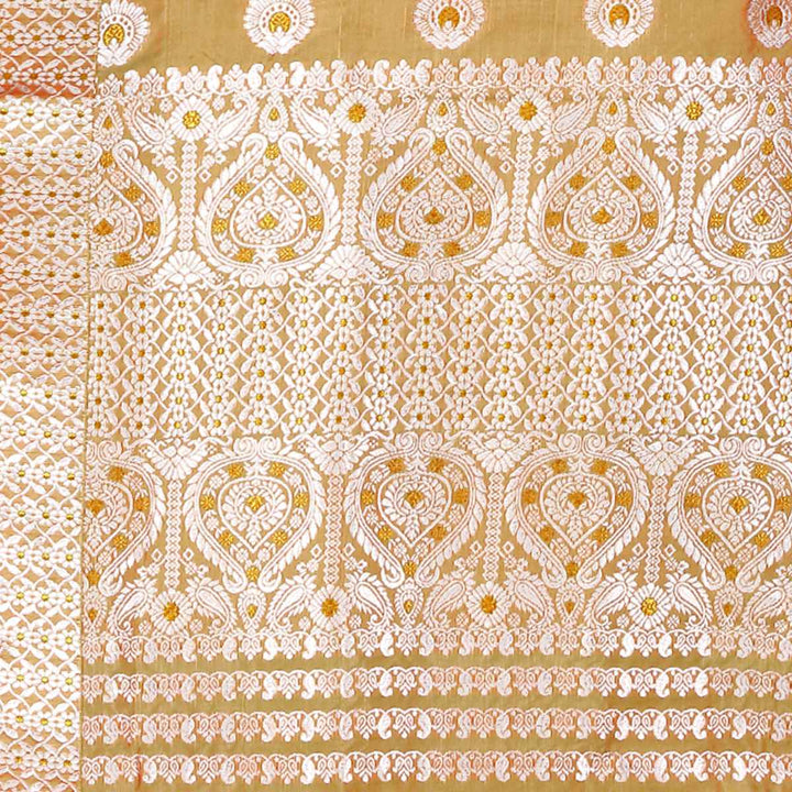 Gold-Silver Jari Mix Set Mekhela Sador