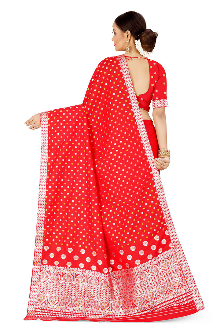 Gold-Silver Jari Mix Set Mekhela Sador