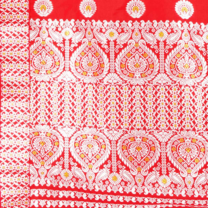 Gold-Silver Jari Mix Set Mekhela Sador