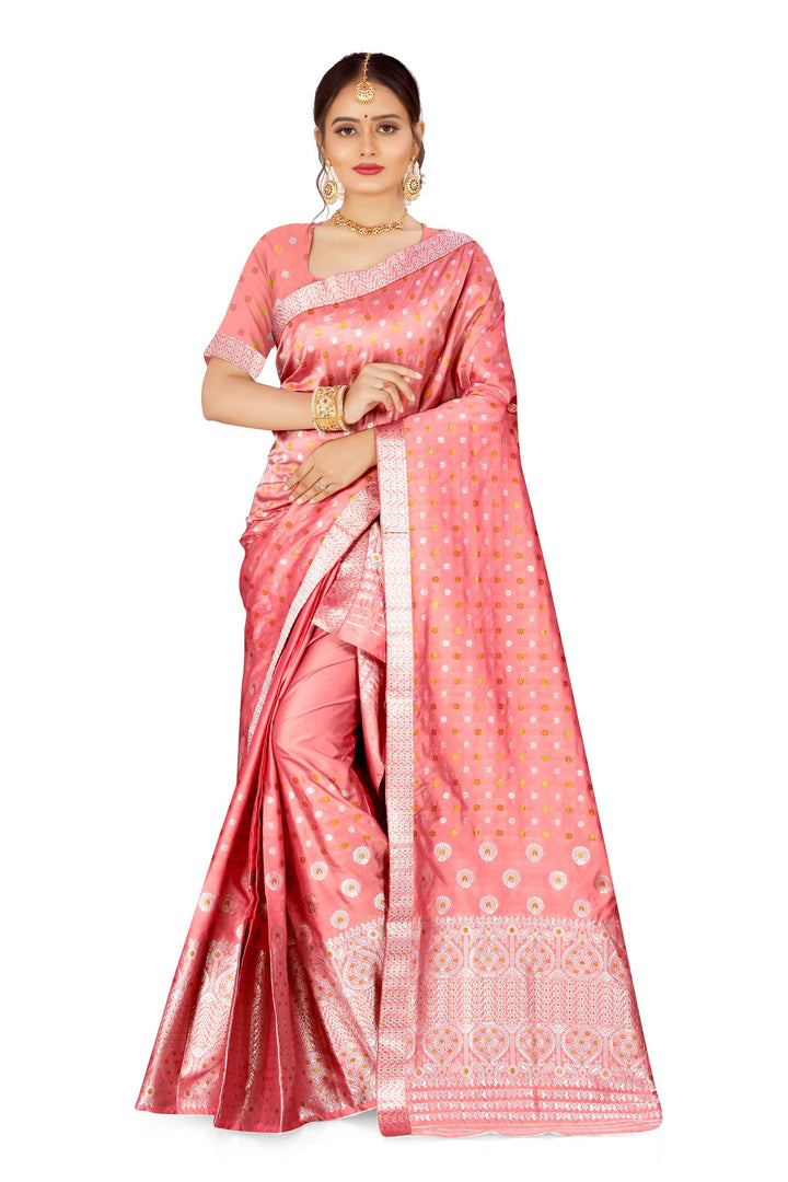 Gold-Silver Jari Mix Set Mekhela Sador