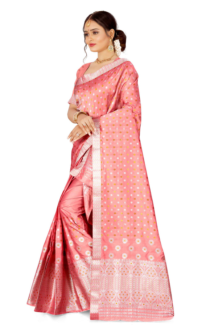 Gold-Silver Jari Mix Set Mekhela Sador