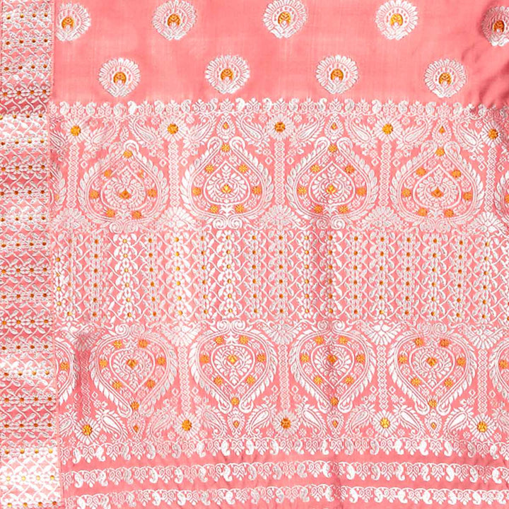 Gold-Silver Jari Mix Set Mekhela Sador